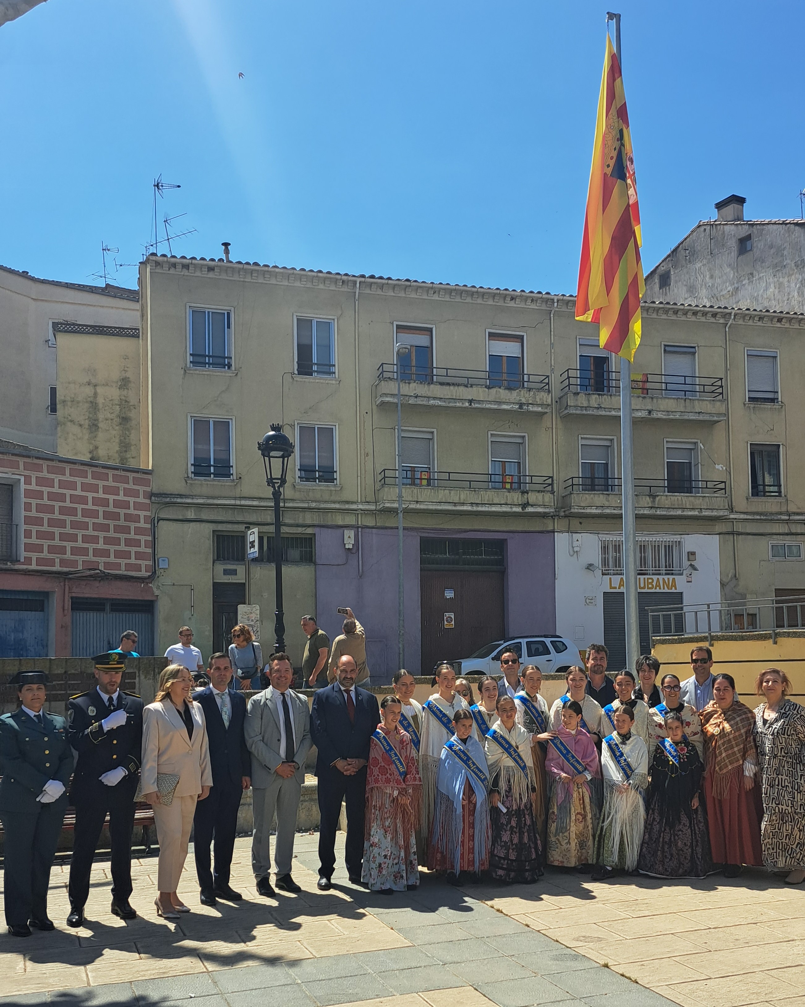 Foto bandera plaza